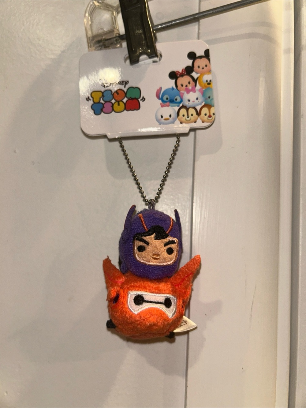 Disney Tsum Tsum Big hero 6 ~ Hiro & Baymax Stack Keychain/Bag charm Japan